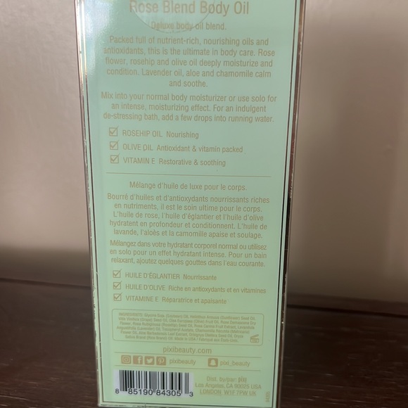 New! Pixi Skintreats Rose Blend Body Oil - Picture 2 of 2